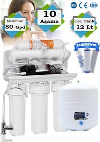 Resim Dominar 10 Aşama Pompalı Metal Tank'lı Su Arıtma Cihazı 