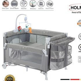 Resim Holmer Maxi Comfort Coolstyle Anne Yanı Deluxe Kumaş Premium Dönenceli Oyun Parkı 