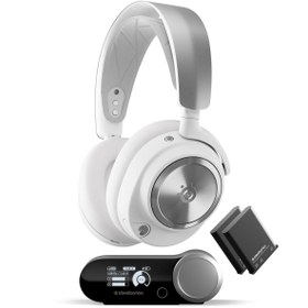 Resim SteelSeries Arctis Nova Pro Wireless Kablosuz Oyuncu Kulaklığı - Beyaz 