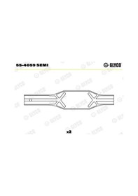 Resim Glyco 554059semı Piston Kol Burcu 20583429 20583430 6 Adettir 