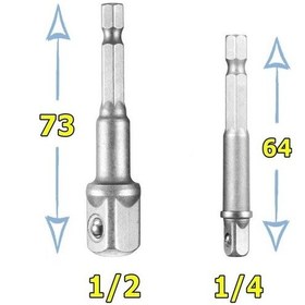 Resim Rico İkili Lokma Adaptörü 1/2" 1/4" Kk1314 