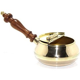 Resim Büro Ev Ofis Dekoru İçin Pirinç Yapım Kapaklı Kül Tablası Küllük 