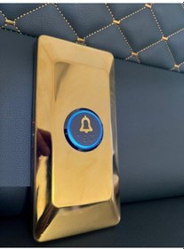Resim Backhome Led Işıklı Dekoratif Kapı Zili Butonu Gold 