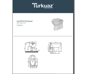 Resim Turkuaz Lila Btw Tek Klozet 