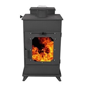 Resim Etinova M004 Mini Şömine Pelet Sobası (Fırınsız) 