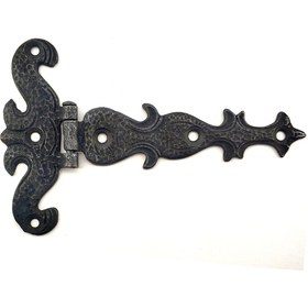 Resim Skygo Antika Tarz Dekoratif Pirinç Kuyruklu Kelebek Menteşe - 94x147 mm, Oksit 