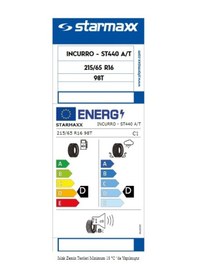 Resim Starmaxx 215/65R16 98T M+S İncurro A/T ST440 Yaz Lastiği 2024 