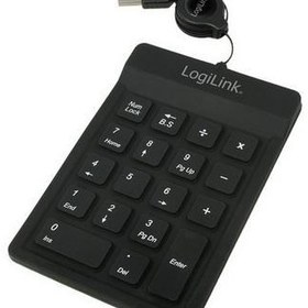 Resim 2D-ID0060 Logilink Notebook İçin Numeric Klavye, 18 tuşlu 