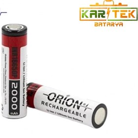 Resim Orion 3.7V 2000mAh 15C 18650 Lityum İyon Pil 