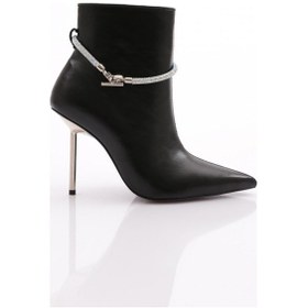 Resim Dgn 8011 Kadin Topuklu Bot 8011-2446-R1534 Siyah 