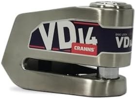Resim CRANNS VD14 Alarmlı Disk Kilidi Bluetooth App Kontrollü 304 Paslanmaz SRA Sertifikalı 14 mm Karbür PİM 