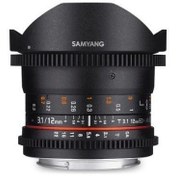 Resim Samyang 12mm T3.1 ED AS NCS Fisheye Cine Lens (Canon EF) 