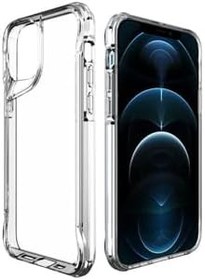 Resim Apple iPhone 12 Pro Max Kılıf Eğimli Kamera Dizayn Sert Şeffaf Silikon ile uyumlu 