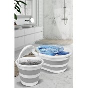 Resim Pasta Katlanır Çamaşır Sele 40 Lt,katlanır Kova 12,8 Lt 