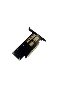 Resim Platoon 3'ü 1 Arada Msata M.2 Ngff Nvme Sata Ssd To Pcıe 4x Sata3 Heat Sink Adaptör 