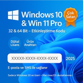 Resim Mıcrosoft Windows 10 Pro Lisans Anahtarı 