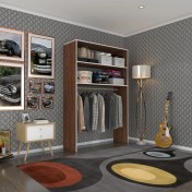 Resim Kenzlife giysi dolabı hayrettin 180*120*40 cvz gardırop 