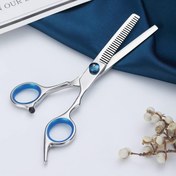 Resim 1 adet Saç İnceltme Makası Kesme Dişleri Makası, Saç Kesme için İnceltme Makası, Profesyonel Berber Saç Kesme Makası, Salon ve Ev için Premium Saç Kesme Makası. 