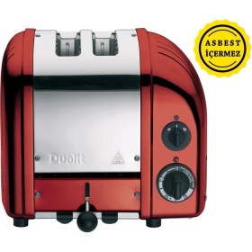 Resim Dualit 27031 Classic 2 Hazneli Ekmek Kızartma Kırmızı 