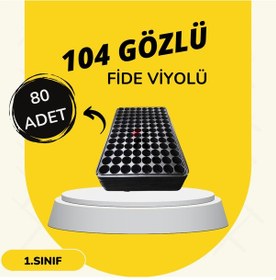 Resim Viyol 80 Adet 104 Göz Fide Viyolü Fidan Altlığı Tohum 