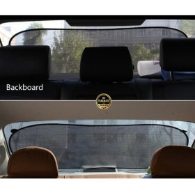 Resim Fiat 500 C 2013-2014-2015-2016-2017-2018-2019 Güneşlik Perde Arka Cam Için , Oval Tül Vantuzlu 