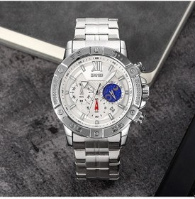 Resim Fastbuy Skmeı 9235 Erkek Ay Evresi Paslanmaz Çelik Kayış Kuvars Saat Gümüş Renkli Çok Renkli 