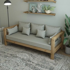 Resim Sheffield Otantik Doğal Ahşap Kanepe 