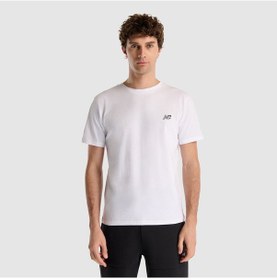 Resim New Balance Erkek T-shirt Mnt1537-wt Beyaz 