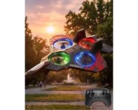 Resim Sayarmarkt Uzaktan Kumandalı Drone Uçak LED Işıklı 360 Derece Akrobatik Hareket Özellikli 