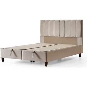 Resim Manolya Çift Kişilik Sandıklı Baza Başlık 140 x 190 CM 