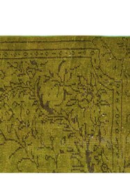 Resim VİNTAGE YEŞİL BASKILI DOKUMATABAN HALI, 122 YNG, 80X150 CM 