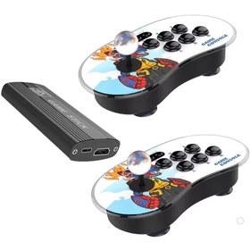 Resim 4K Arcade 10000 Retro Oyunlu 2 Kablosuz Joystickli Oyun Konsolu 