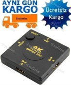 Resim 4K Destekli Hdmi Switch 4860P 3 Port Çoklayıcı Ultra Hd Çoğaltıcı 