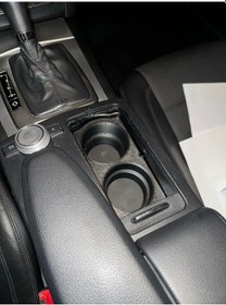 Resim Mercedes W204 / W207 / C207 / A207 Uyumlu 3d Baskı Çoklu Bardaklık & Kutu İçecek Tutucu Siyah 