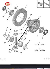 Resim Citroen C-elysee (2012-2003 ) 1.6-1.5 Dizel Prizdirek Borulu Keçe (İthal) 