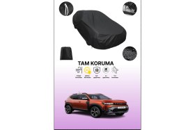 Resim Dokaca Siyah Renault Duster Uyumlu Araba Brandası, Koruyucu Örtü, Oto Branda 