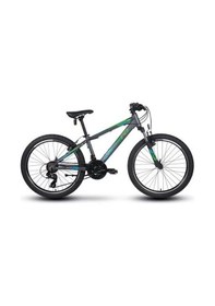 Resim Carraro 24 Jant Force 400 Dağ Bisikleti 32,5 Cm Kadro 21 Vites V Fren Mat Antrasit-yeşil-mavi Blc Bisiklet Çok Renkli 
