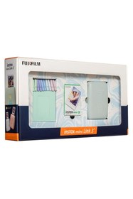 Resim Fujifilm Instax Mini Link 3 Yeşil Akıllı Telefon Yazıcısı Bundle Box 
