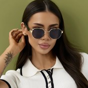 Resim Şık Altın Tonlu Kadın Moda Gözlükleri - Basit ve Zarif Tasarım, Dayanıklı Plastik Çerçeve ve Lens, Her Gün Moda İçin İdeal, Her Gün Moda Gözlükleri|Minimalist Tarz|Polikarbonik Lensler 