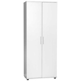 Resim Porto 10 Raflı Kapaklı Geniş Ayakkabılık Mat Beyaz 76x187x36 Cm Gxyxd 