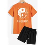 Resim Trendypassion Ying Yang Şort T-Shirt Eşofman Takımı 