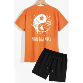 Resim Trendypassion Ying Yang Şort T-Shirt Eşofman Takımı 