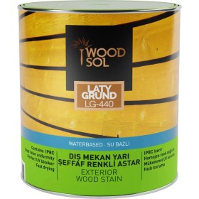 Resim Woodsol Latygrund Dış Mekan Yarı Şeffaf Renkli Ahşap Astar 0000 Clear 2.5 l 