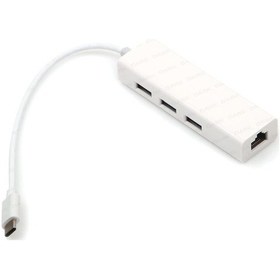 Resim Yediverenbilişim Dark Usb 3.1 Typec 3 X Usb3.0 Hub Ve 1 X Gigabit Ethernet 