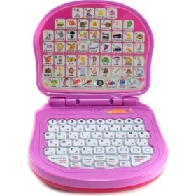 Resim Birlik Oyuncak Türkçe Ingilizce Melek Eğitici Laptop-Pembe 