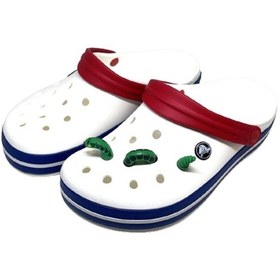 Resim Crocs Terlik Süsü & Renkli Aksesuar 3 Boyutlu 3'Lü Jibbitz Neon Yeşil 