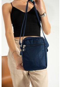 Resim Nemo Bags Lacivert Unisex Telefonluk, Cüzdan, Kartlık, Çapraz Askılı Omuz Çantası, 18x13cm Lacivert 