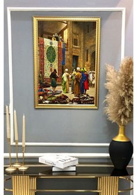 Resim Dijital Kumaş Baskılı Dekoratif Çerçeveli Tablo Tbl0004 