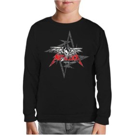 Resim Lord Tshirt Metallica - Seek And Destroy Logo Siyah Çocuk Sweatshirt 