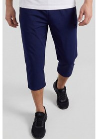 Resim Tommy Life İndigo Bağcıklı Standart Kalıp Fermuar Cepli Aktif Spor Erkek Kapri - 83096 İndigo 